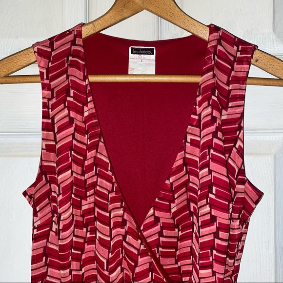 Le Chateau Vintage Pattern Dress - Picture 6 of 8